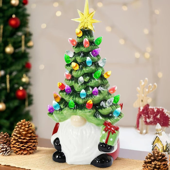 Lighted Christmas Gnome Tree