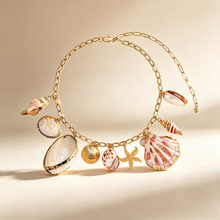 Golden Tide Shell Necklace