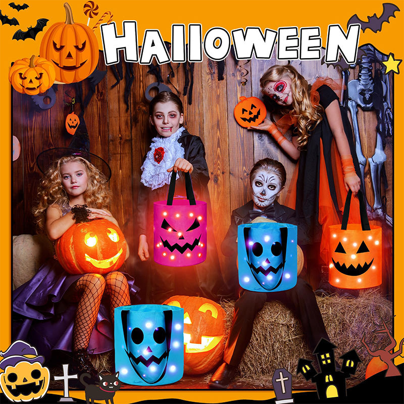 LED Pumpkin Tote Bag
