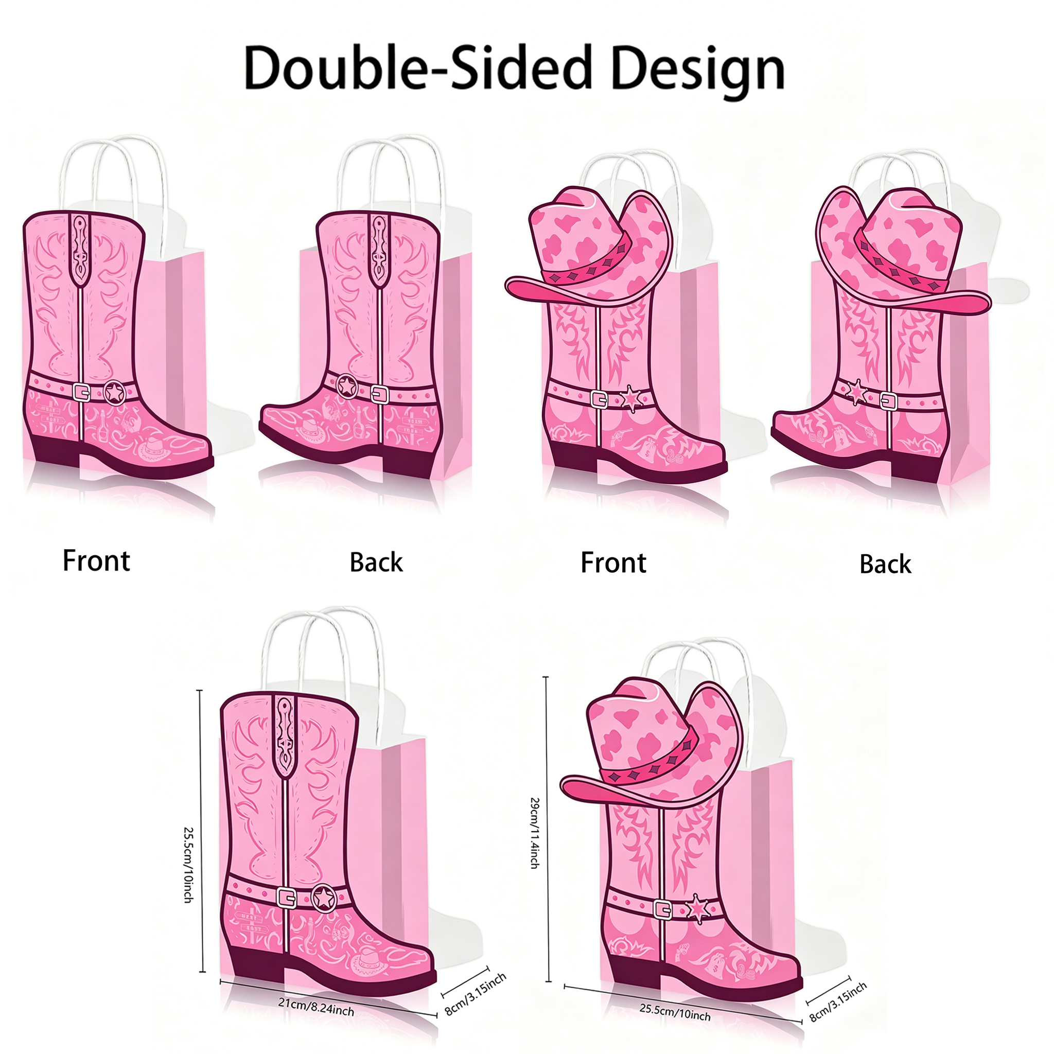 Cowboy Boot-Themed Party Favor Bags