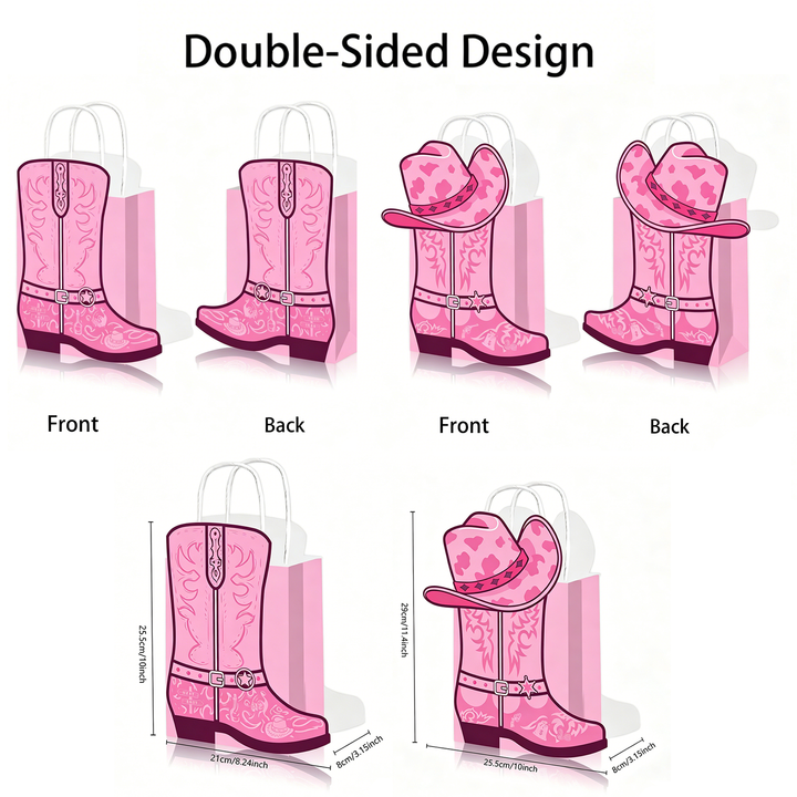Cowboy Boot-Themed Party Favor Bags