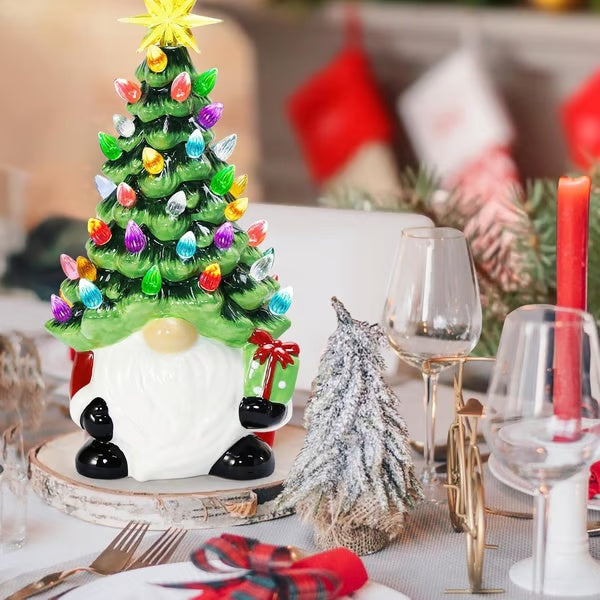Lighted Christmas Gnome Tree