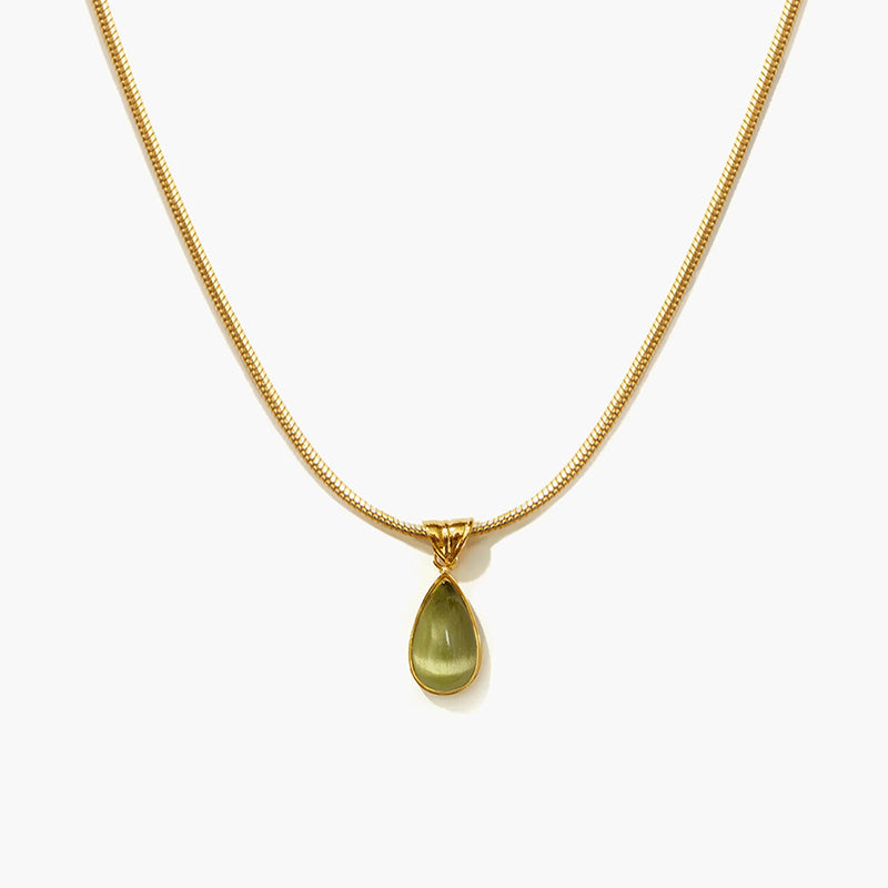 Retro teardrop-shaped clavicle chain