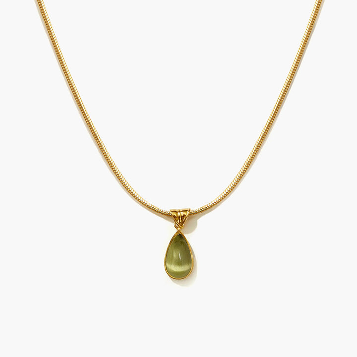 Retro teardrop-shaped clavicle chain