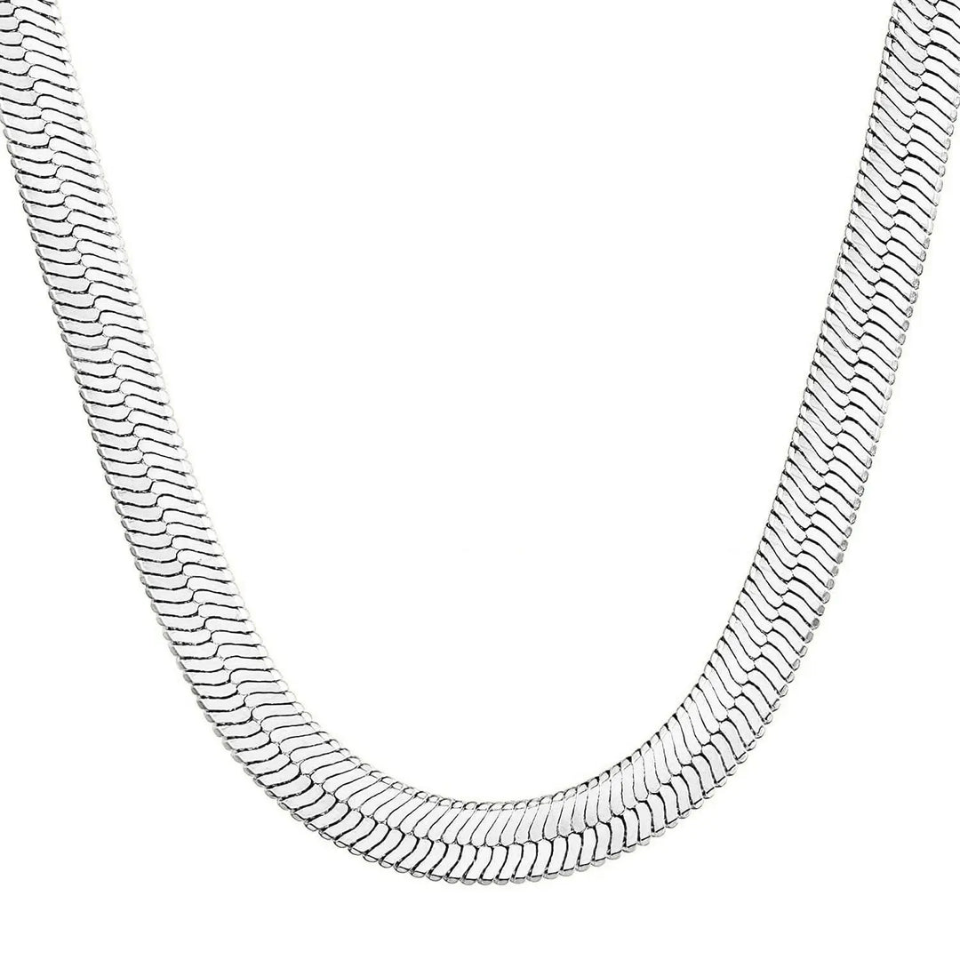 Layered snake chain necklace