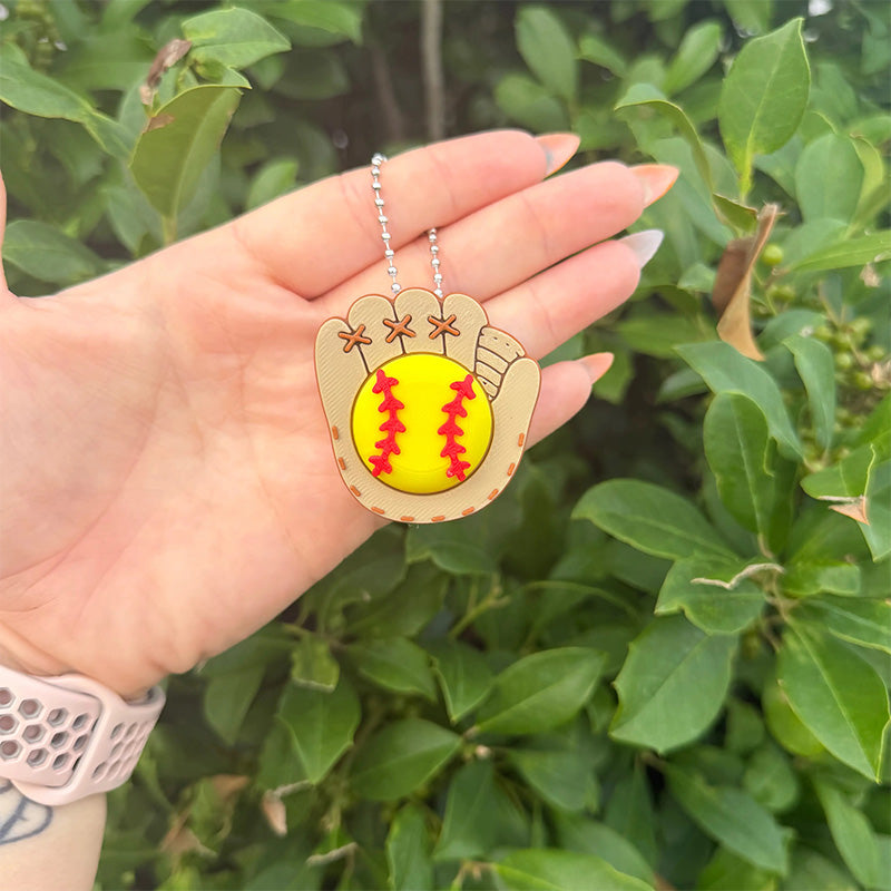 3D Printed Decompressed Baseball Keychain