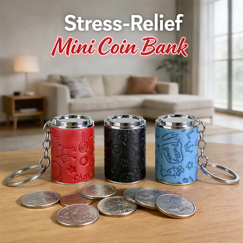 Portable coin bucket keychain