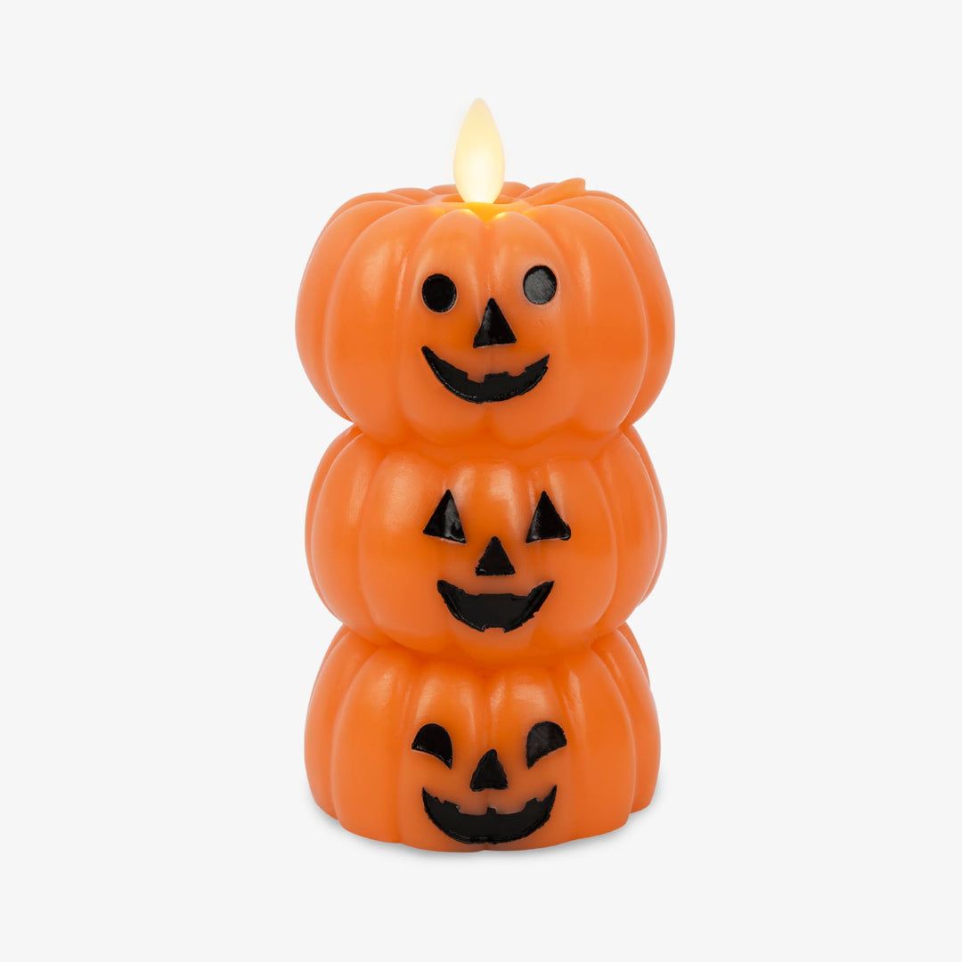 Flameless LED pumpkin candle light