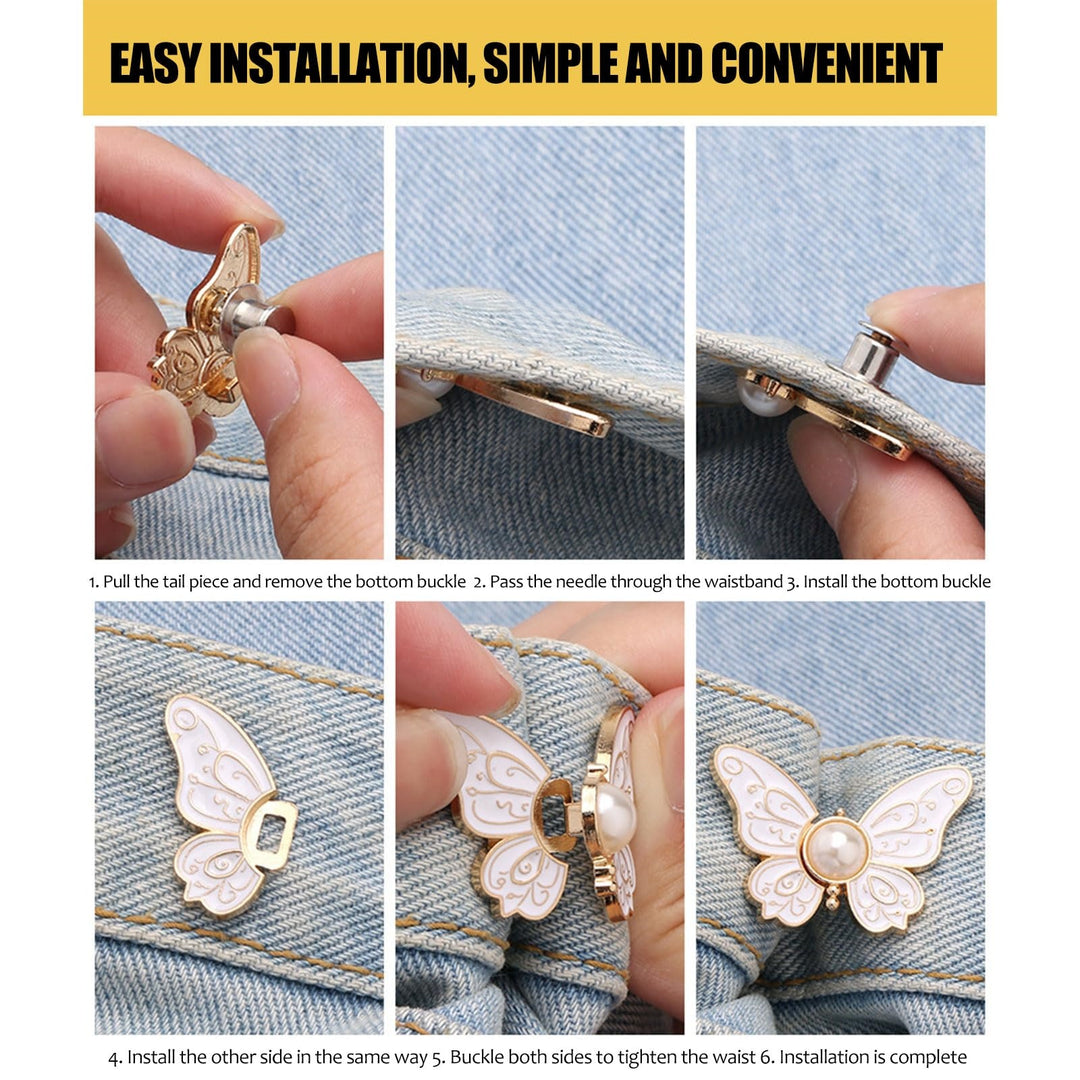 Pearl butterfly waist buckle（6-pack）