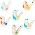 Colorful waterbird whistles