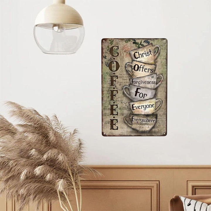 Retro coffee wall sign