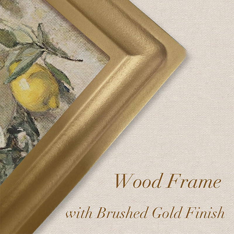 Retro Countryside Lemon Picture Frame Wall Art