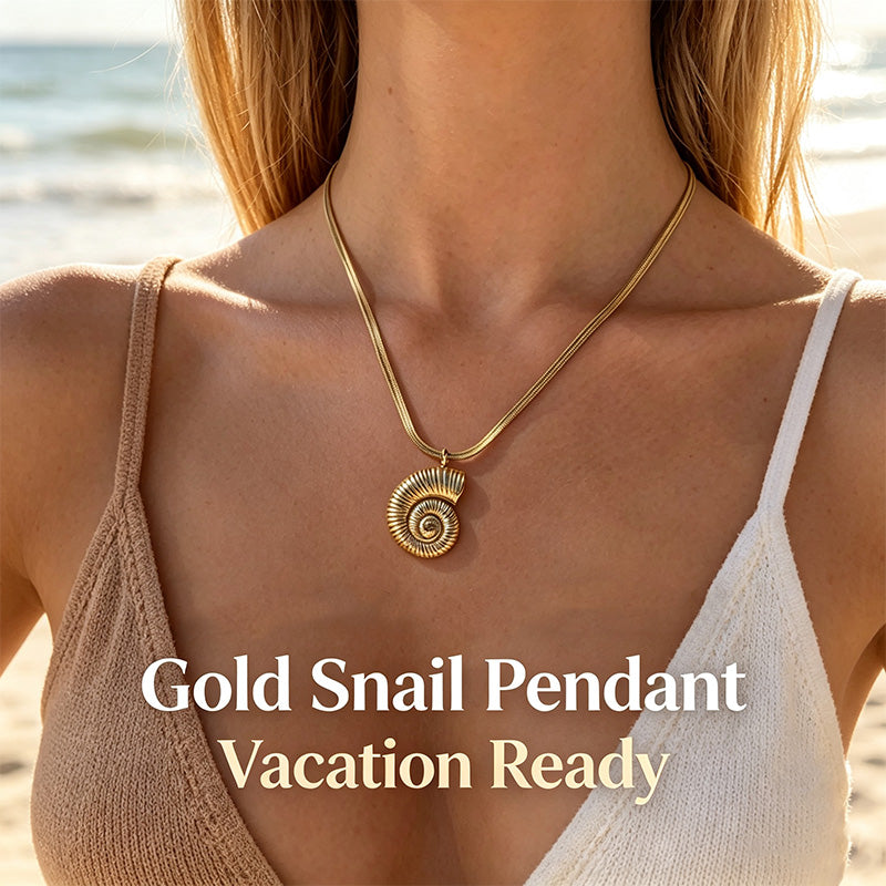 Bohemian style seashell pendant necklace