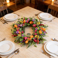 Simulation tulip butterfly wreath