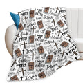 Flannel Blessing Prayer Digital Printed Blanket