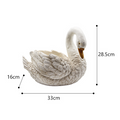 Handcrafted Unique Outdoor Swan Planter & Decorative  Ornament