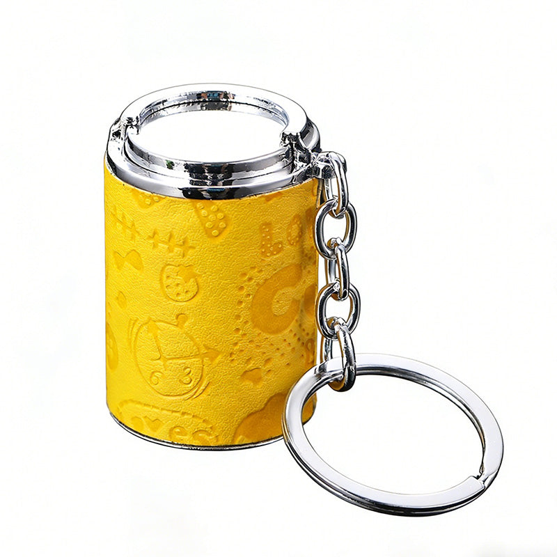 Portable coin bucket keychain