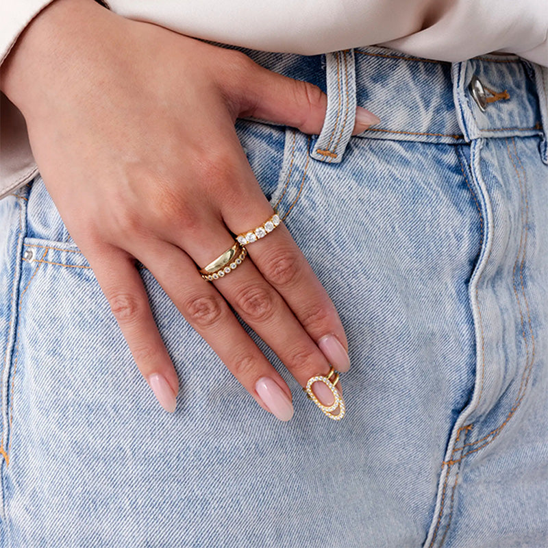 Adjustable and unique fashion ring