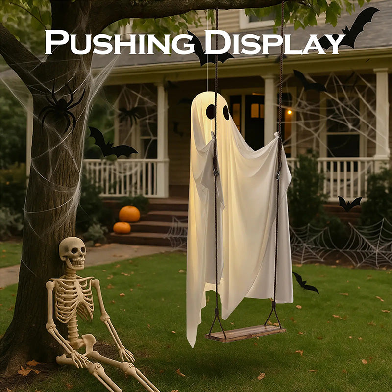 Glowing ghost hanging swing