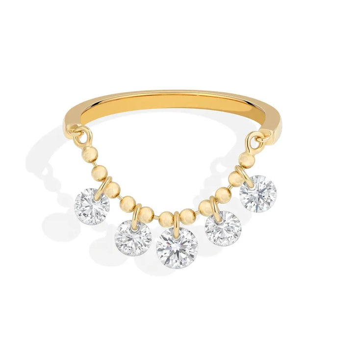 Moissanite Pendant Ring