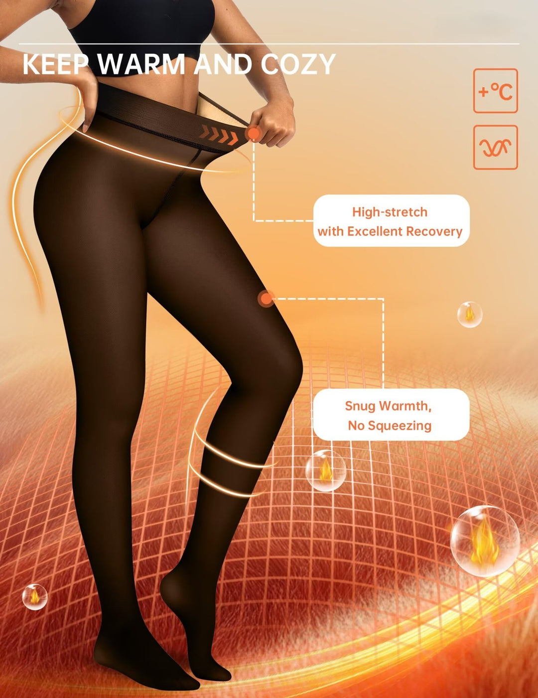 Fleece Lined Tights Women