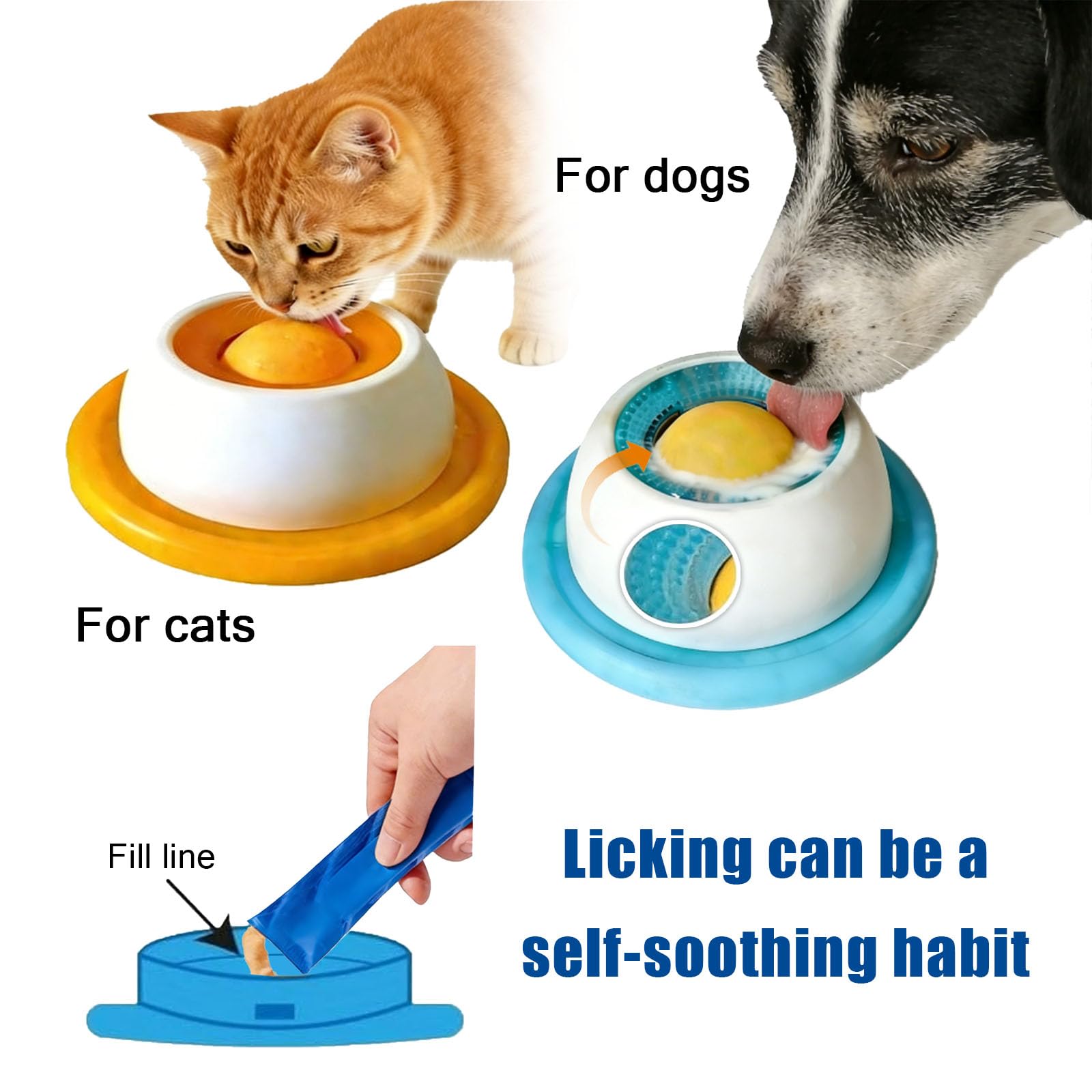 New Spherical Lick Bowl for Dogs — Suitable for Serving Liquid Treats