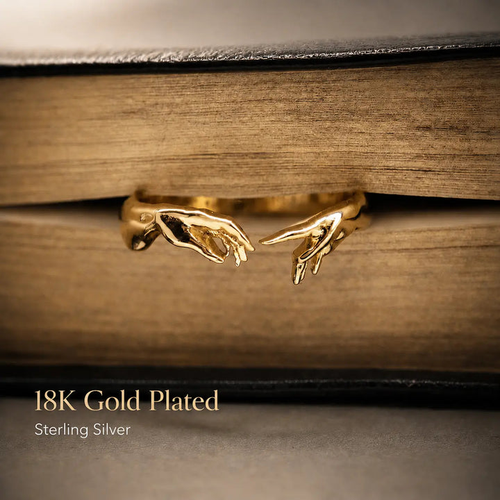 The Creation of Adam Adjustable Ring