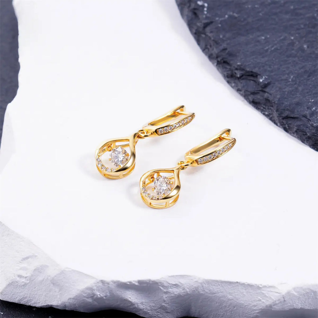 Moissanite Drop Earrings
