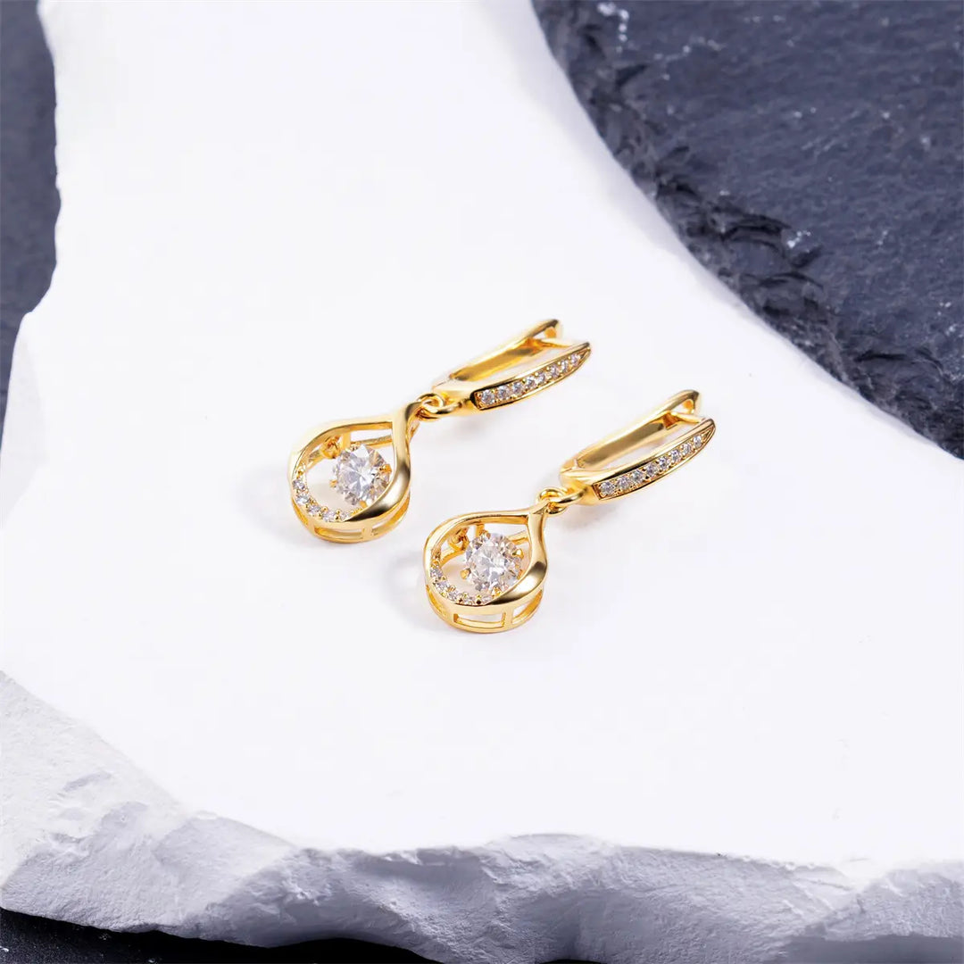 Moissanite Drop Earrings