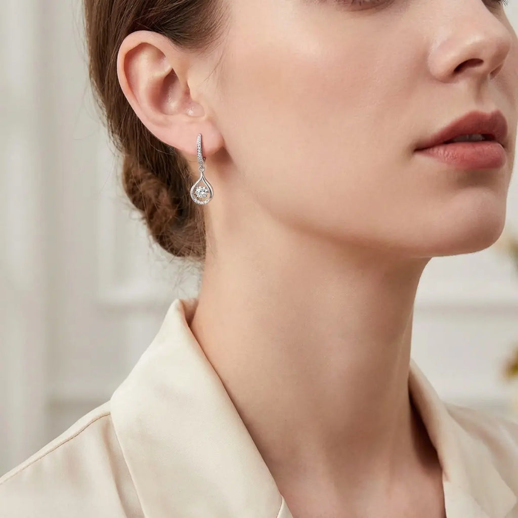 Moissanite Drop Earrings