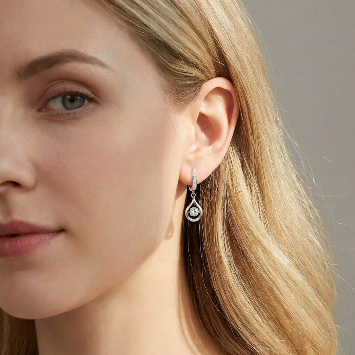 Moissanite Drop Earrings