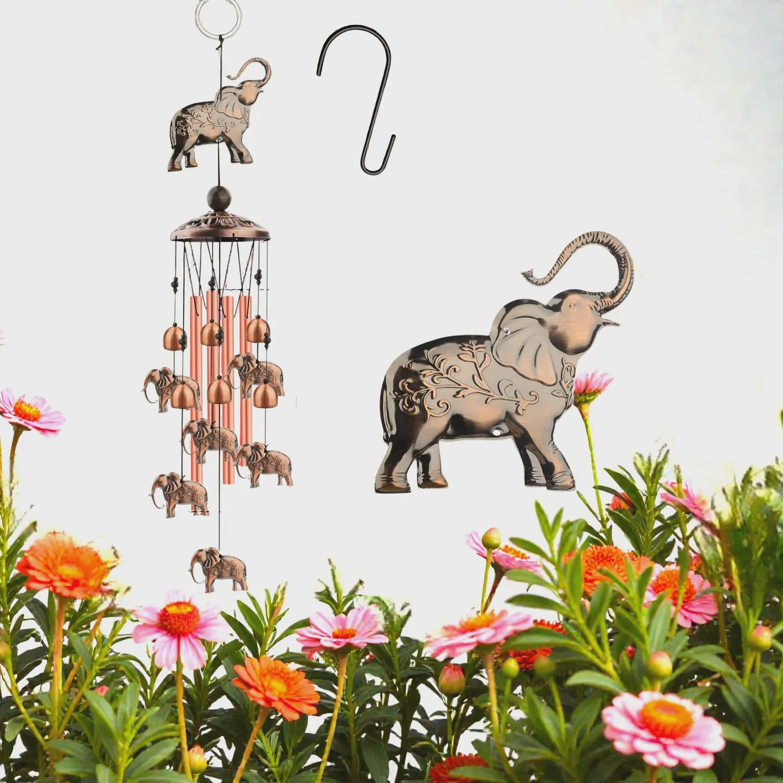 Retro Metal Wind Chime Hanging Ornament