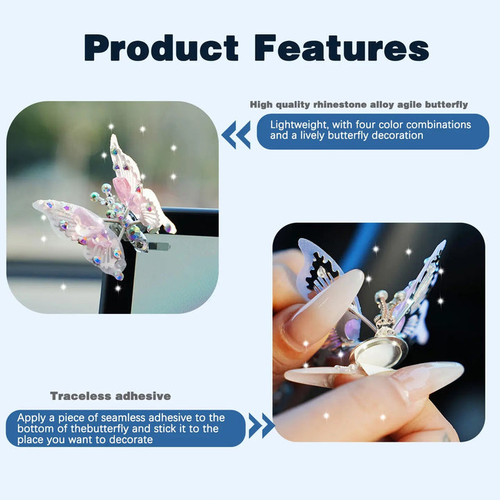Iridescent Butterfly Car Interior Decal
