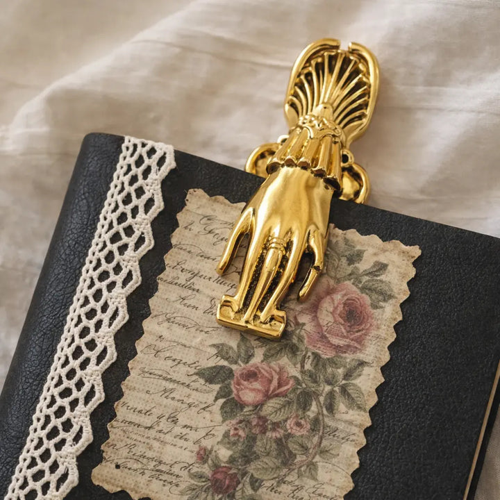 Vintage-style metal planner clip