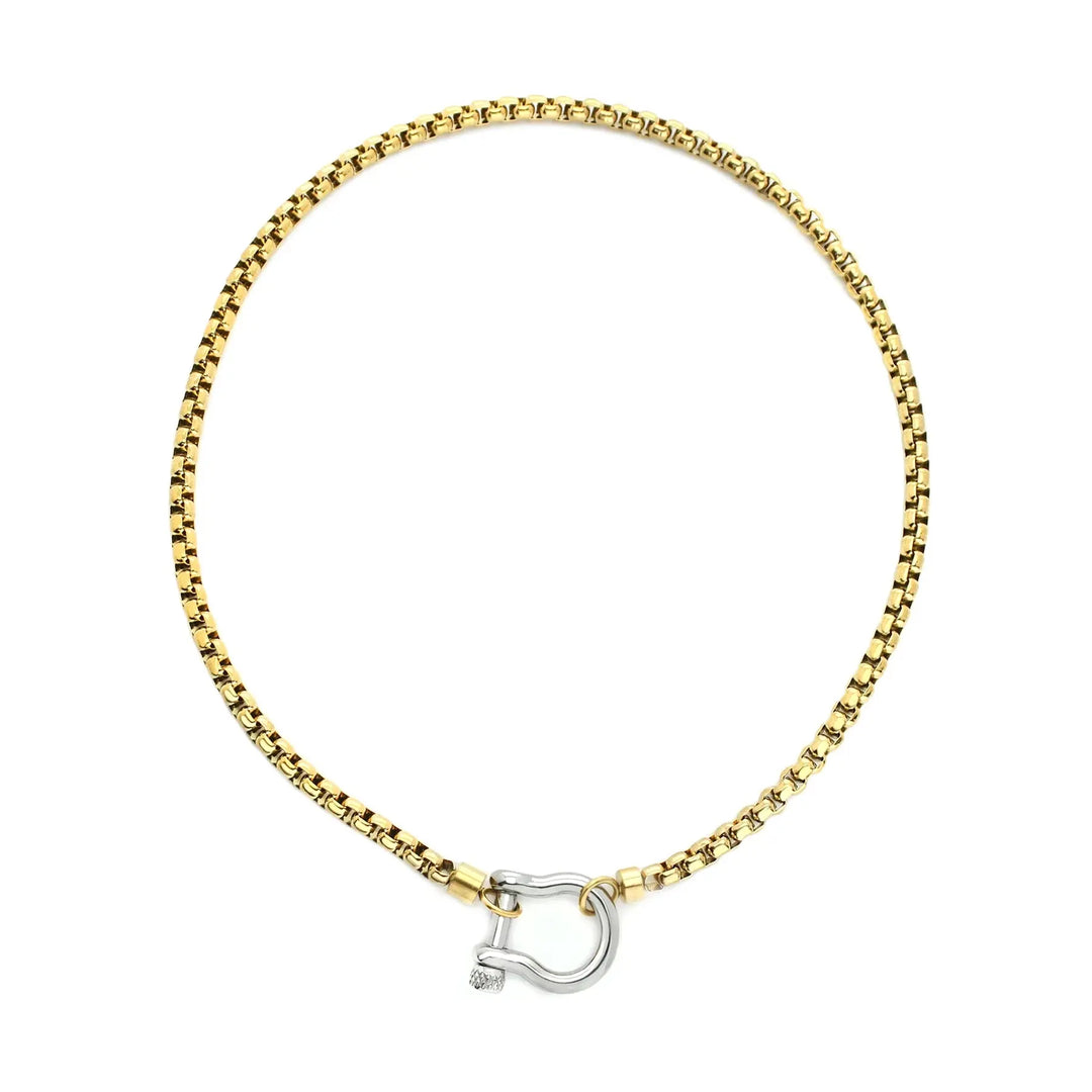 Lucky Horseshoe Charm Necklace