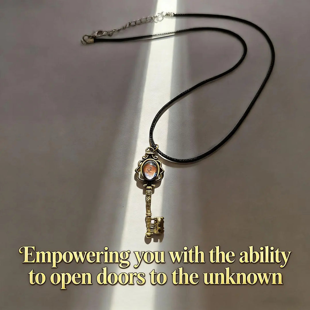 Crystal Key Witch Necklace