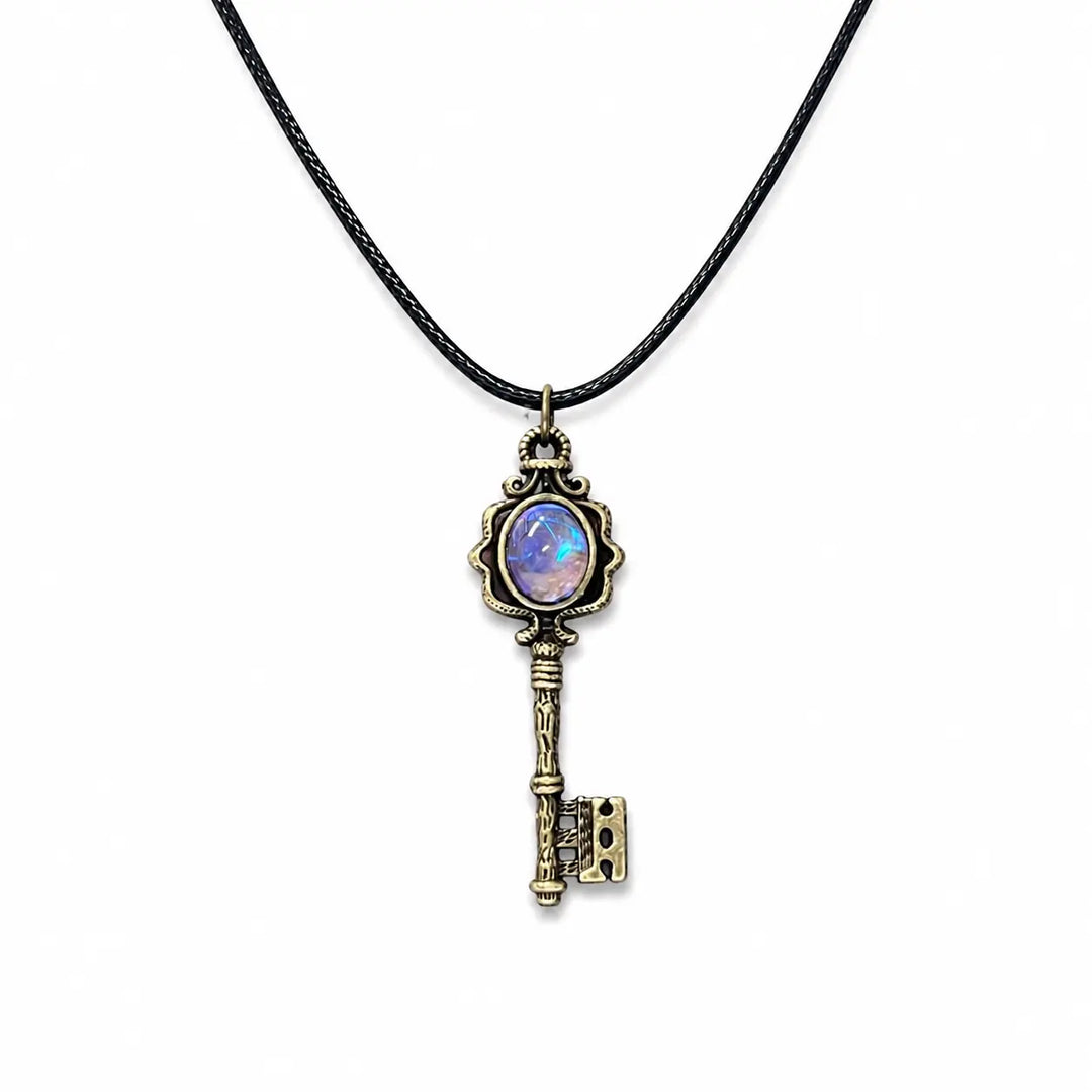 Crystal Key Witch Necklace
