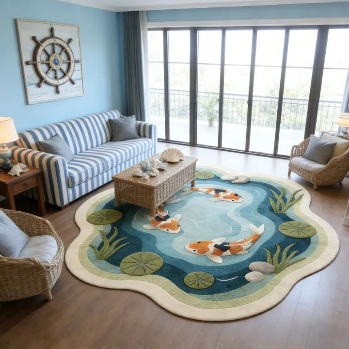 Koi Pond Sofa Throw