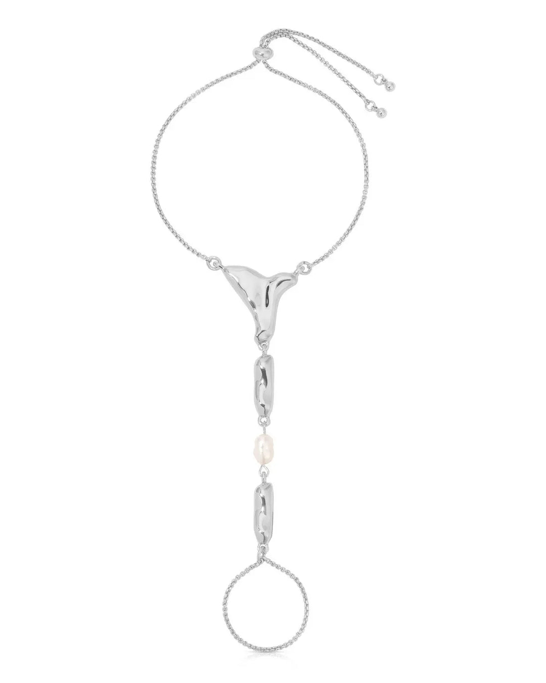 Liquid metal bead bracelet