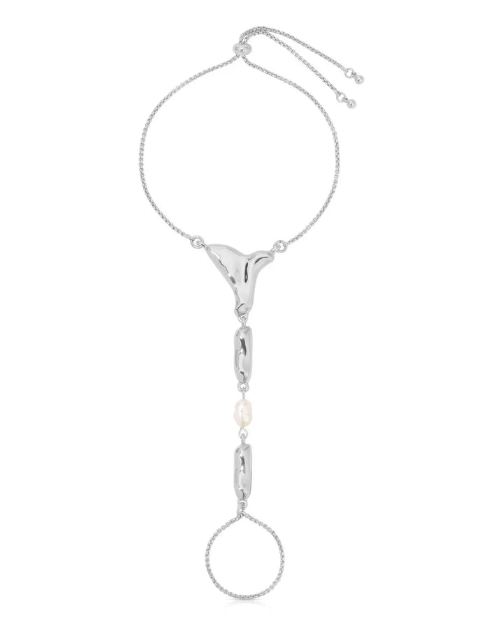 Liquid metal bead bracelet