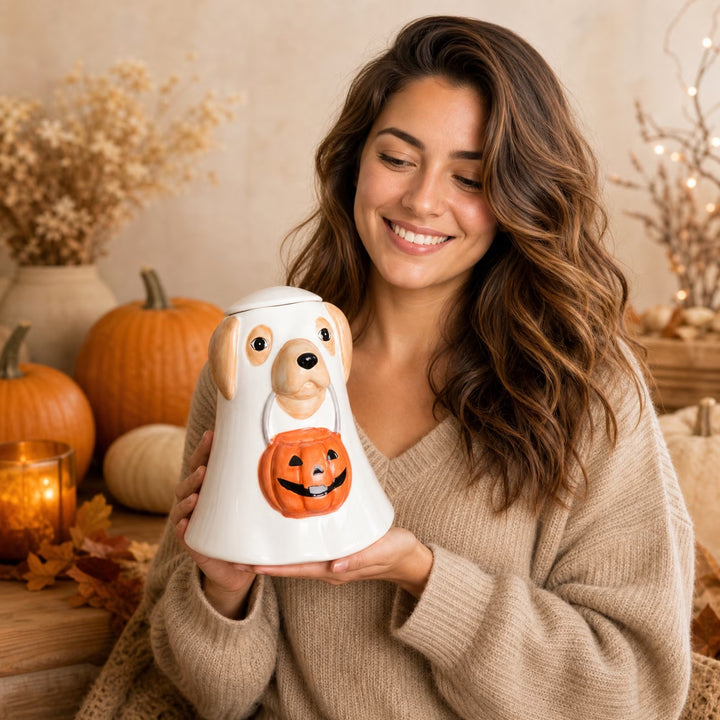 Labrador Ghost Treat Jar