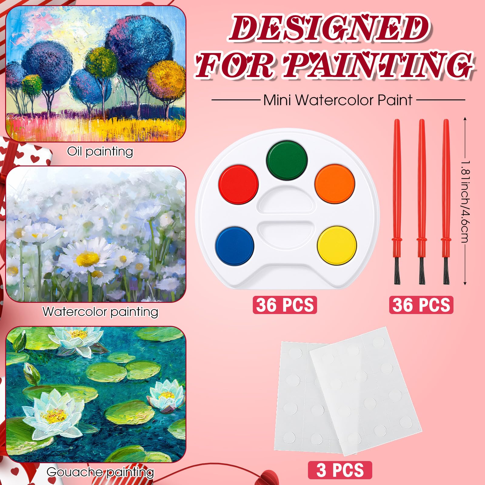 24 Pack Valentine's Day Kids Art Gift Set