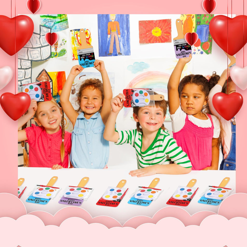 24 Pack Valentine's Day Kids Art Gift Set