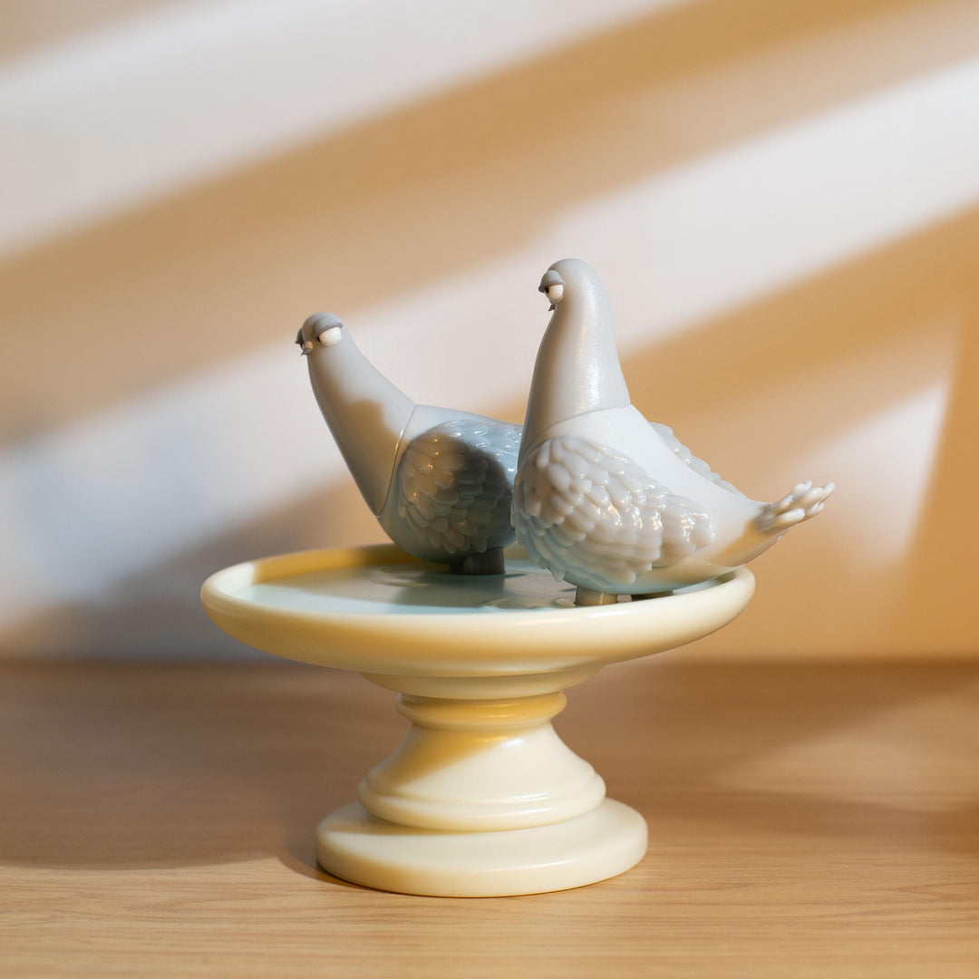 Handcrafted Twin Dove Jewelry Tray