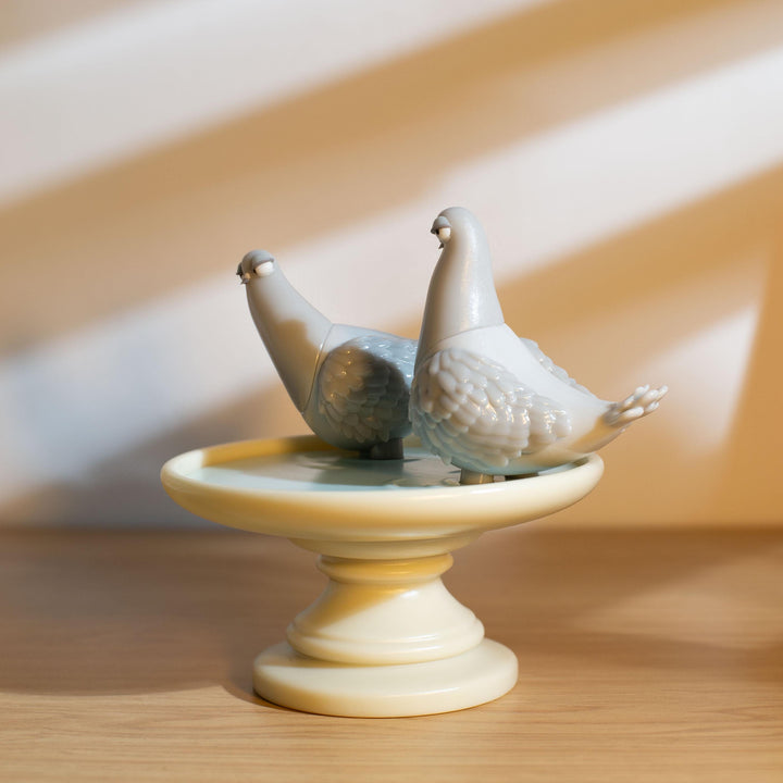 Handcrafted Twin Dove Jewelry Tray