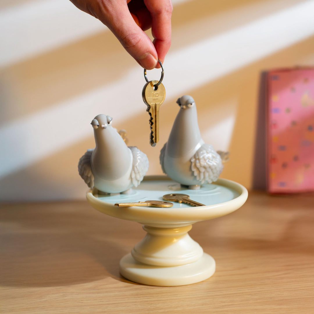 Handcrafted Twin Dove Jewelry Tray