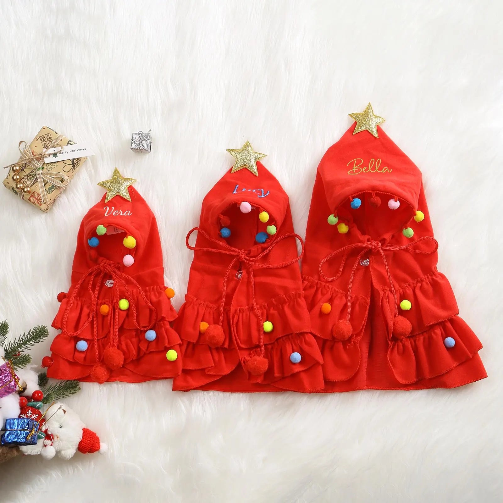 Personalized Christmas Pet Name Cape