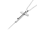 Creative retractable cross necklace