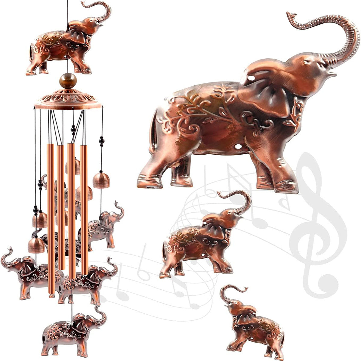 Retro Metal Wind Chime Hanging Ornament