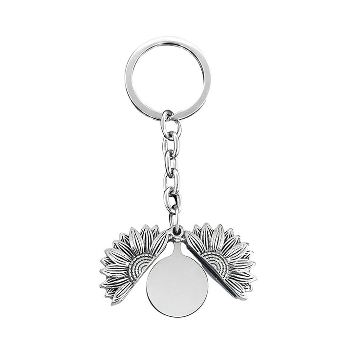 Custom Sunflower Keychain